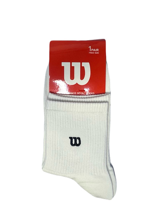 جوراب اسپرت نخ پنبه نیمساق مردانه گلدوزی Wilson