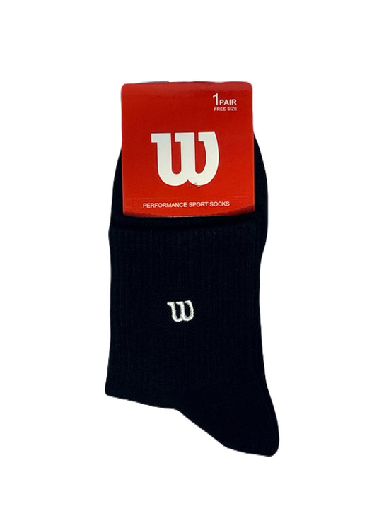 جوراب اسپرت نخ پنبه نیمساق مردانه گلدوزی Wilson