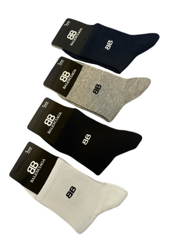 جوراب اسپرت نخ پنبه نیمساق مردانه گلدوزی Balenciaga