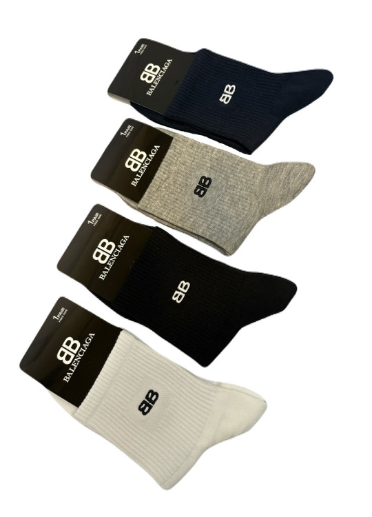 جوراب اسپرت نخ پنبه نیمساق مردانه گلدوزی Balenciaga