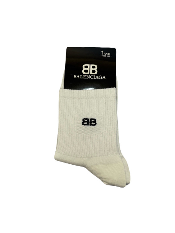 جوراب اسپرت نخ پنبه نیمساق مردانه گلدوزی Balenciaga