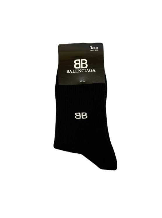 جوراب اسپرت نخ پنبه نیمساق مردانه گلدوزی Balenciaga