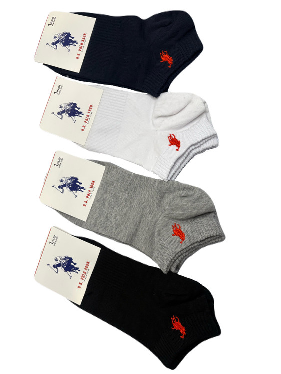 جوراب اسپرت نخ پنبه مچی مردانه گلدوزی POLO