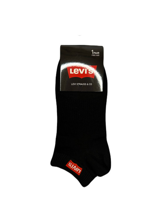 جوراب اسپرت نخ پنبه مچی مردانه گلدوزی Levi's