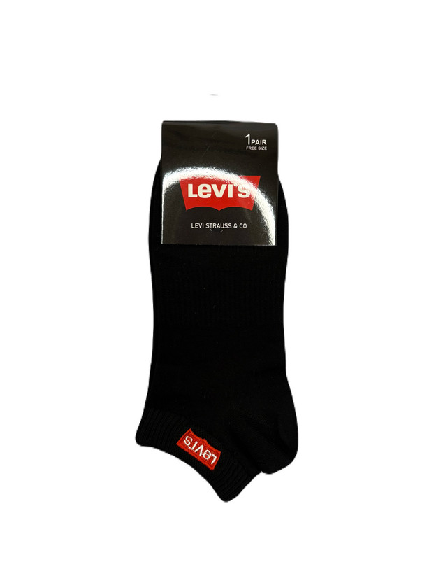 جوراب اسپرت نخ پنبه درجه یک مچی مردانه گلدوزی LEVI'S
