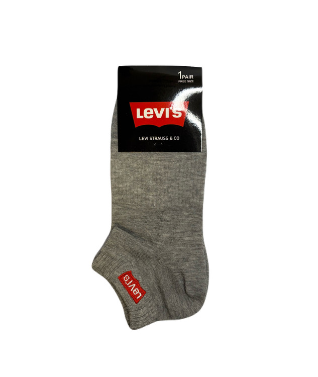 جوراب اسپرت نخ پنبه مچی مردانه گلدوزی Levi's
