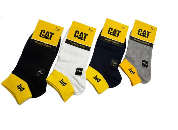 جوراب اسپرت نخ پنبه درجه یک مچی مردانه گلدوزی CAT