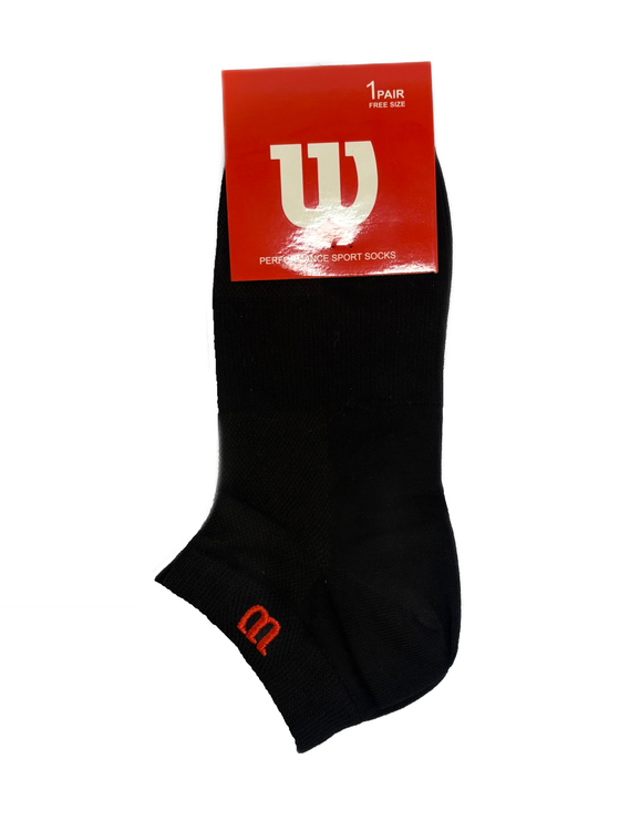 جوراب اسپرت نخ پنبه مچی مردانه گلدوزی Wilson