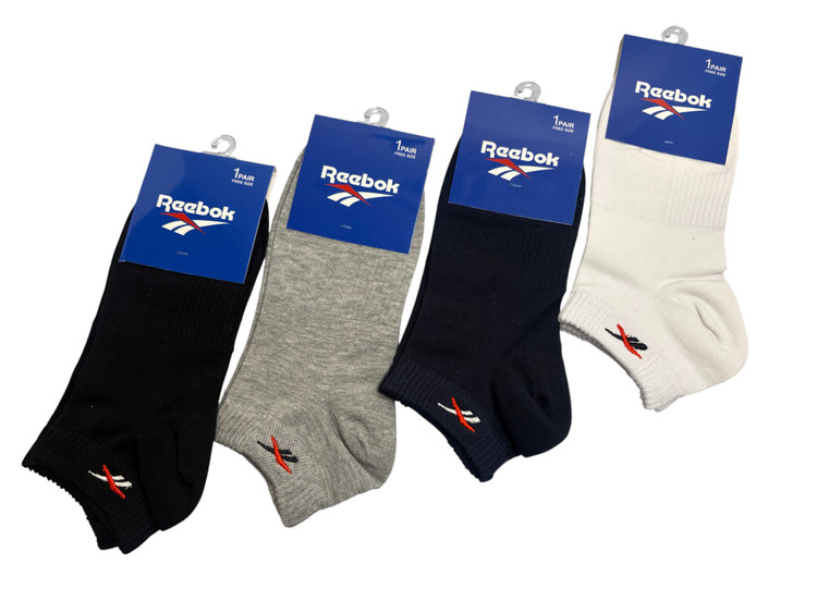 جوراب اسپرت نخ پنبه مچی مردانه گلدوزی Reebok