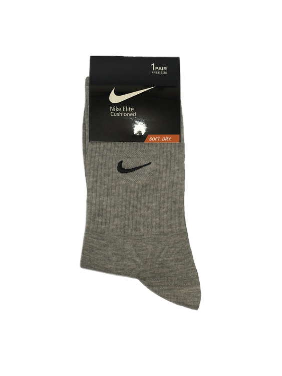 جوراب اسپرت نخ پنبه ساقدار مردانه گلدوزی Nike