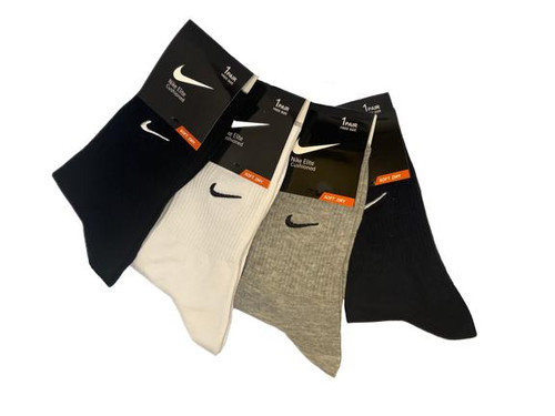 جوراب اسپرت نخ پنبه ساقدار مردانه گلدوزی Nike