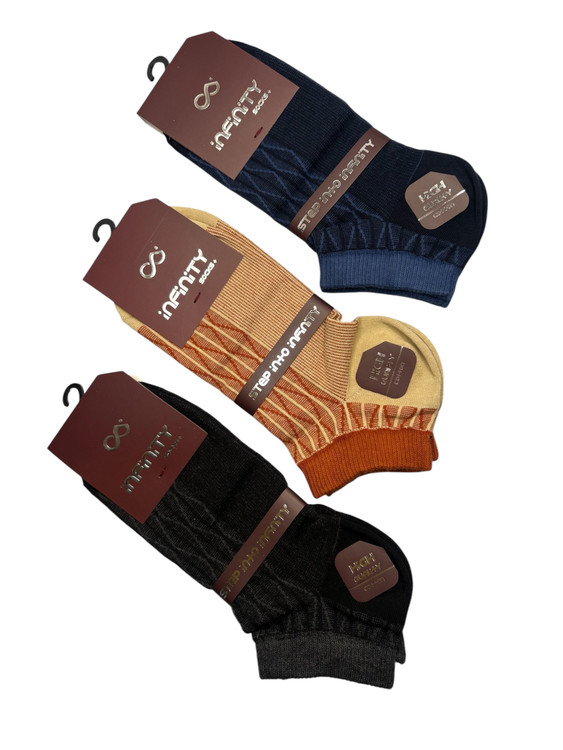 جوراب کلاسیک اعلا نخ پنبه مچی مردانه Infinity