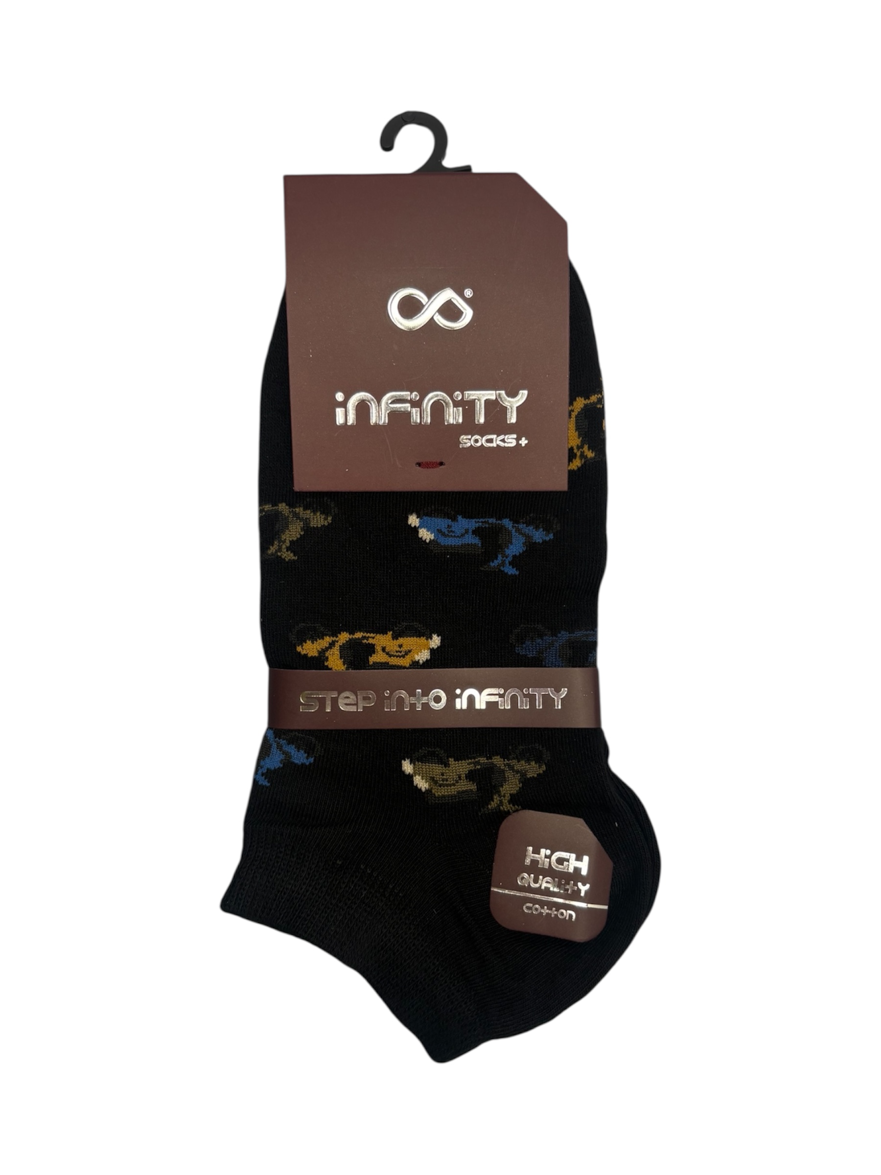 جوراب کلاسیک اعلا نخ پنبه ترک مچی مردانه Infinity طرح وسپا
