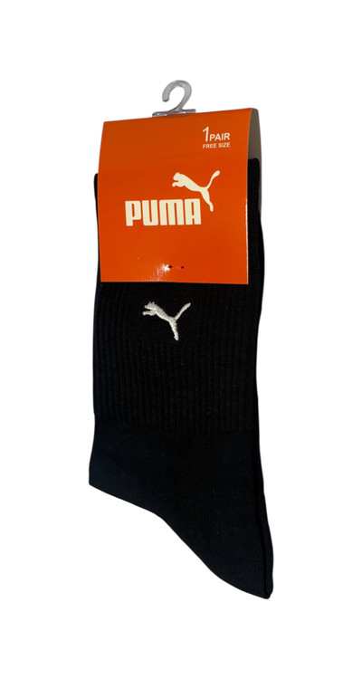 جوراب اسپرت نخ پنبه ساقدار مردانه گلدوزی PUMA