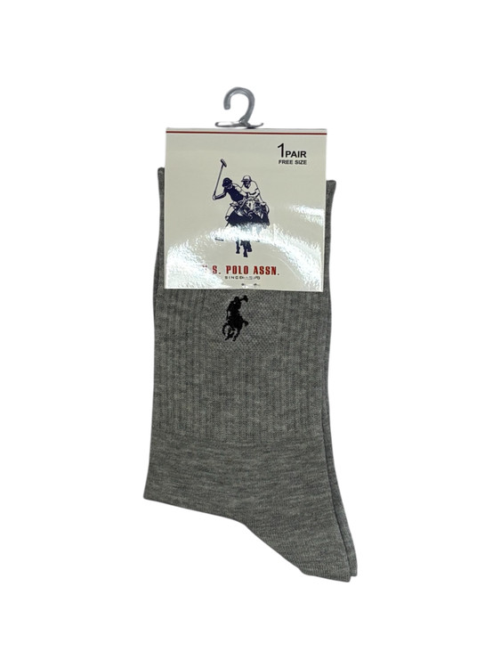 جوراب اسپرت نخ پنبه ساقدار مردانه گلدوزی POLO