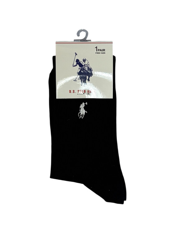 جوراب اسپرت نخ پنبه ساقدار مردانه گلدوزی POLO