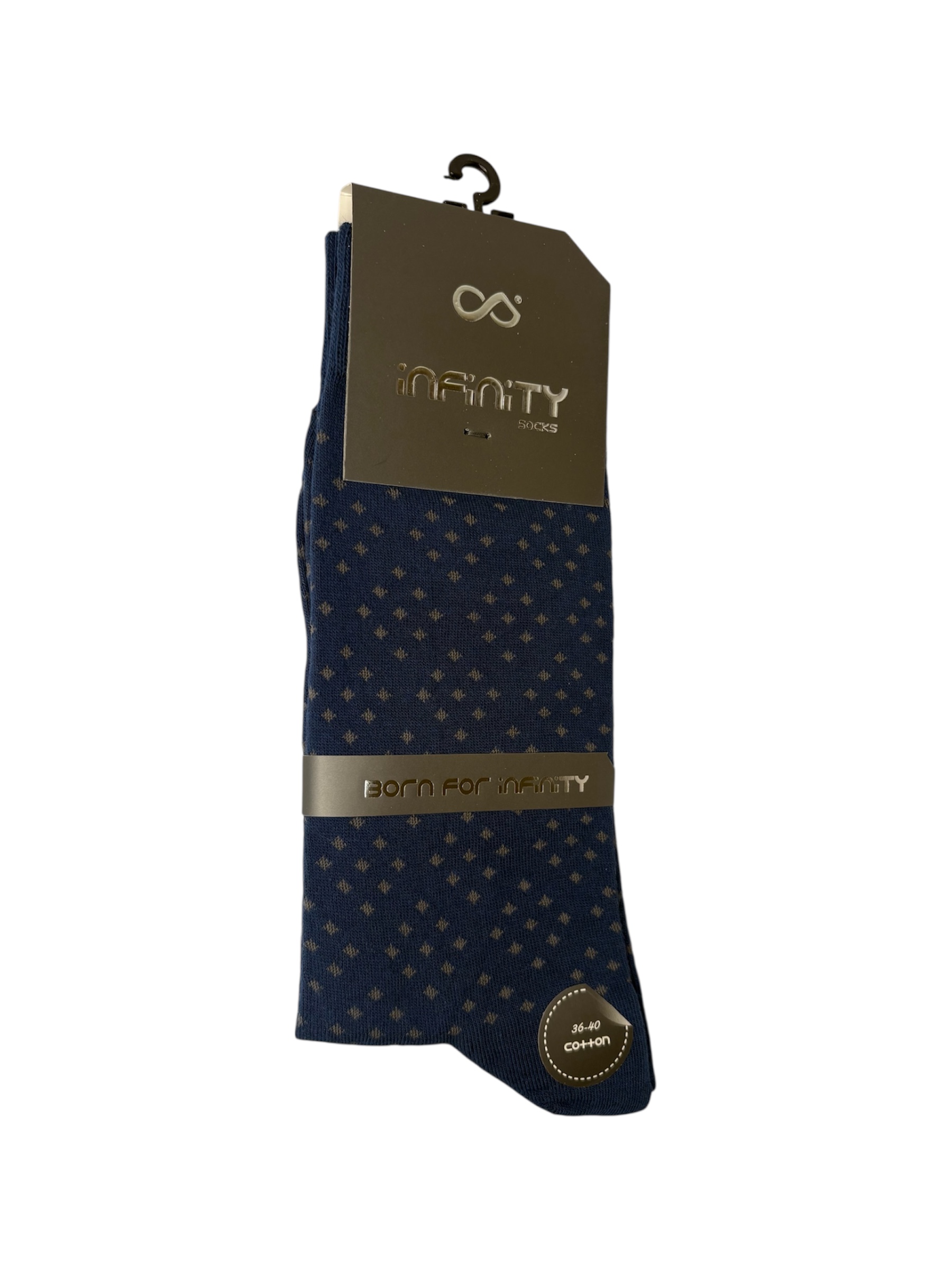 جوراب کلاسیک نخ پنبه ساقدار مردانه Infinity طرح 1