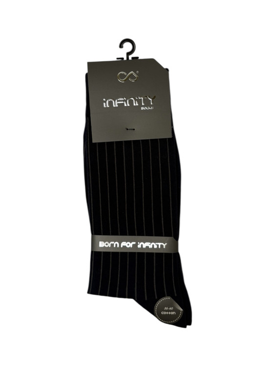 جوراب کلاسیک نخ پنبه ساقدار مردانه Infinity طرح 3