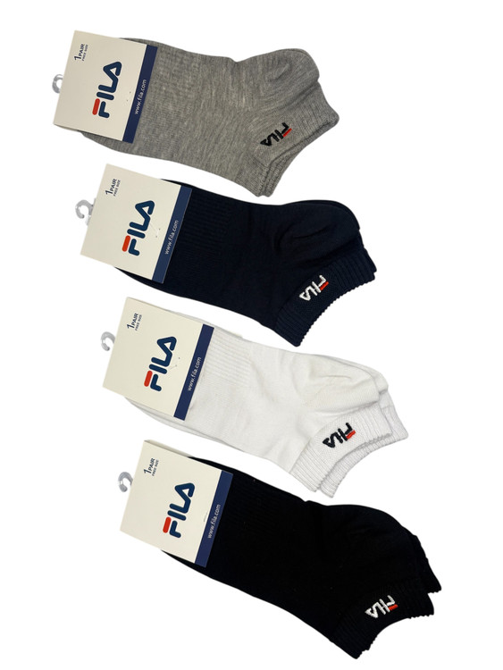 جوراب اسپرت نخ پنبه مچی مردانه گلدوزی Fila