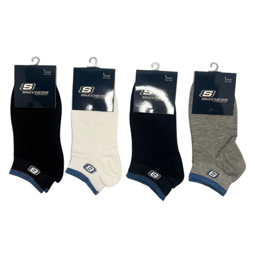 جوراب اسپرت نخ پنبه مچی Unisex گلدوزی Skechers