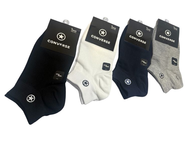 جوراب اسپرت نخ پنبه مچی Unisex گلدوزی Convers