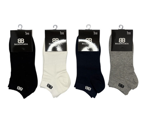 جوراب اسپرت نخ پنبه مچی مردانه گلدوزی BOSS