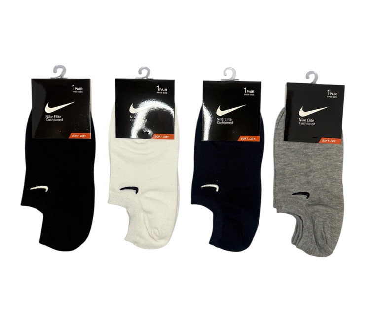 جوراب اسپرت نخ پنبه زیرقوزکی مردانه گلدوزی Nike