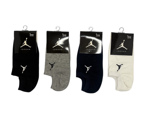 جوراب اسپرت نخ پنبه زیرقوزکی مردانه گلدوزی Jordan