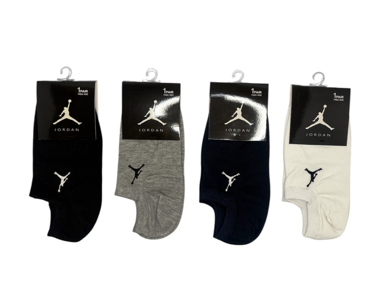 جوراب اسپرت نخ پنبه زیرقوزکی مردانه گلدوزی Jordan