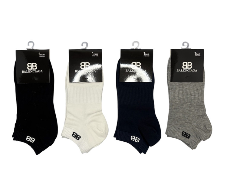 جوراب اسپرت نخ پنبه مچی مردانه گلدوزی BALENCIAGA