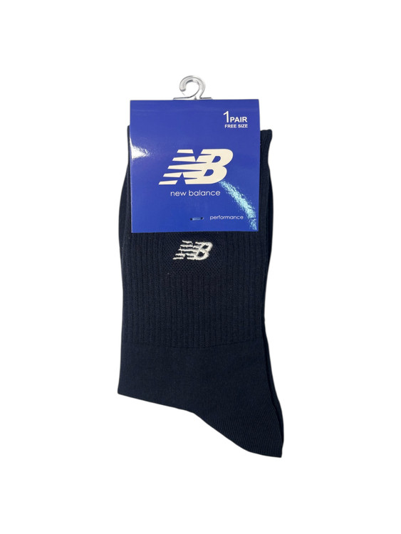 جوراب اسپرت نخ پنبه ساقدار مردانه گلدوزی new balance