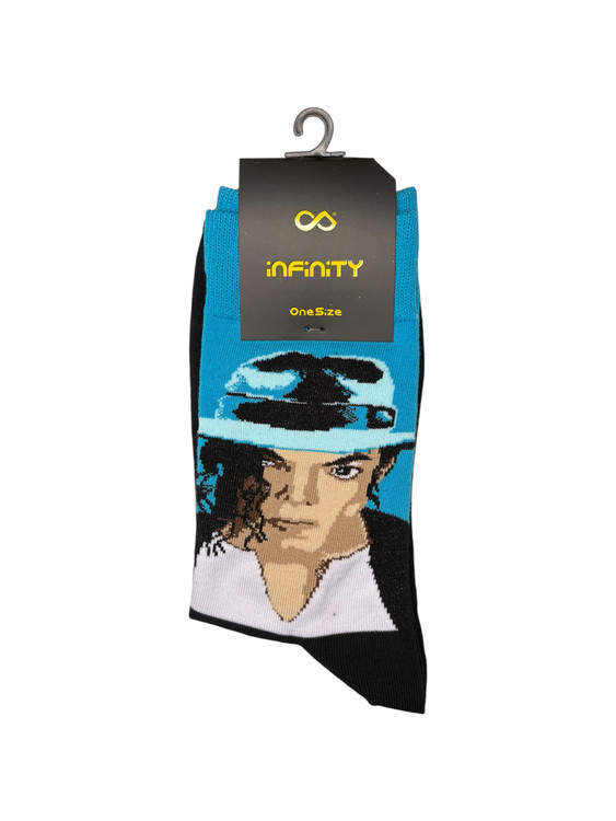 جوراب فانتزی نخ پنبه ساقدار Unisex طرح مایکل جکسون