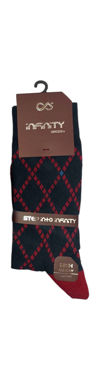 جوراب کلاسیک اعلا نخ پنبه ساقدار مردانه Infinity