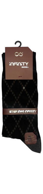 جوراب کلاسیک اعلا نخ پنبه ساقدار مردانه Infinity