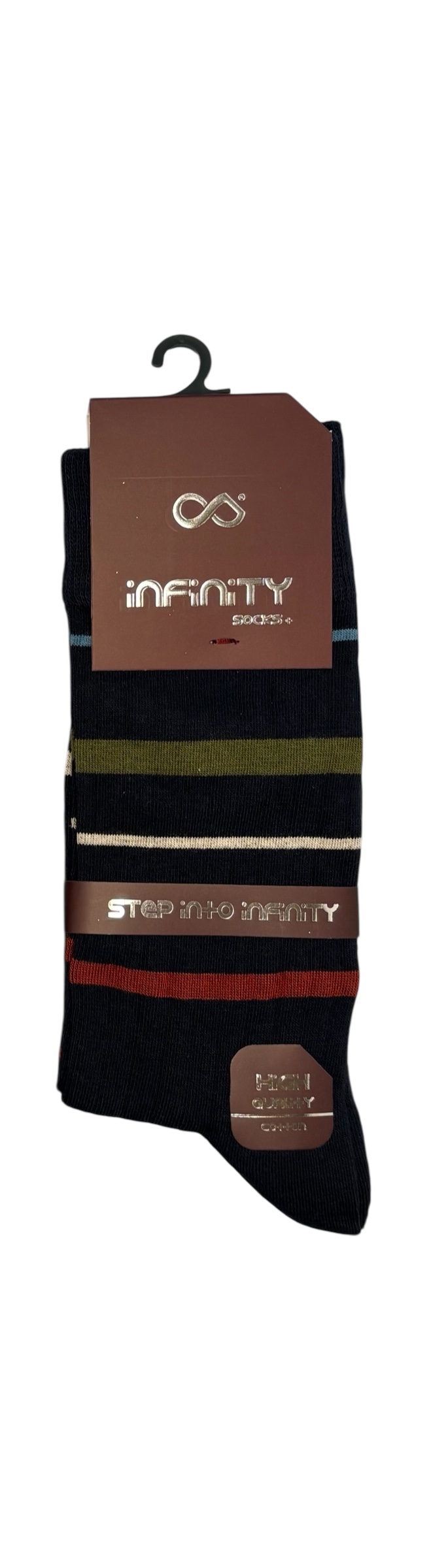 جوراب کلاسیک اعلا نخ پنبه درجه یک ترک ساقدار مردانه iNFiNiTY