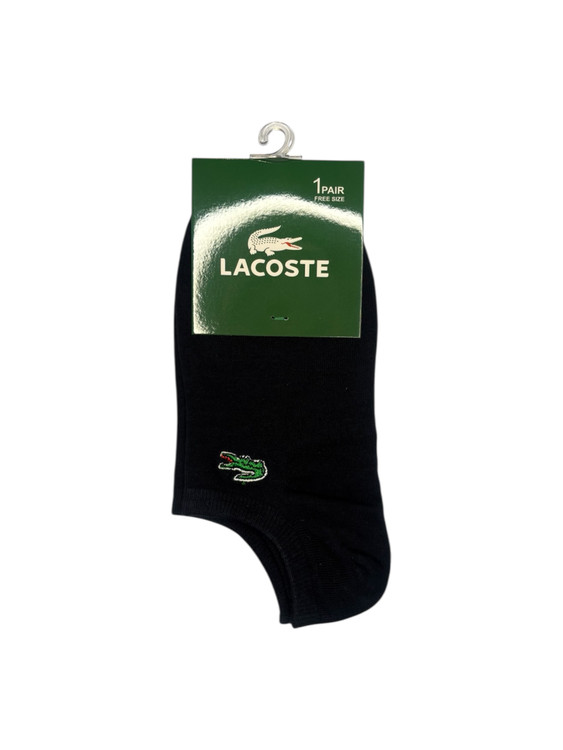جوراب اسپرت نخ پنبه زیرقوزکی مردانه گلدوزی Lacoste