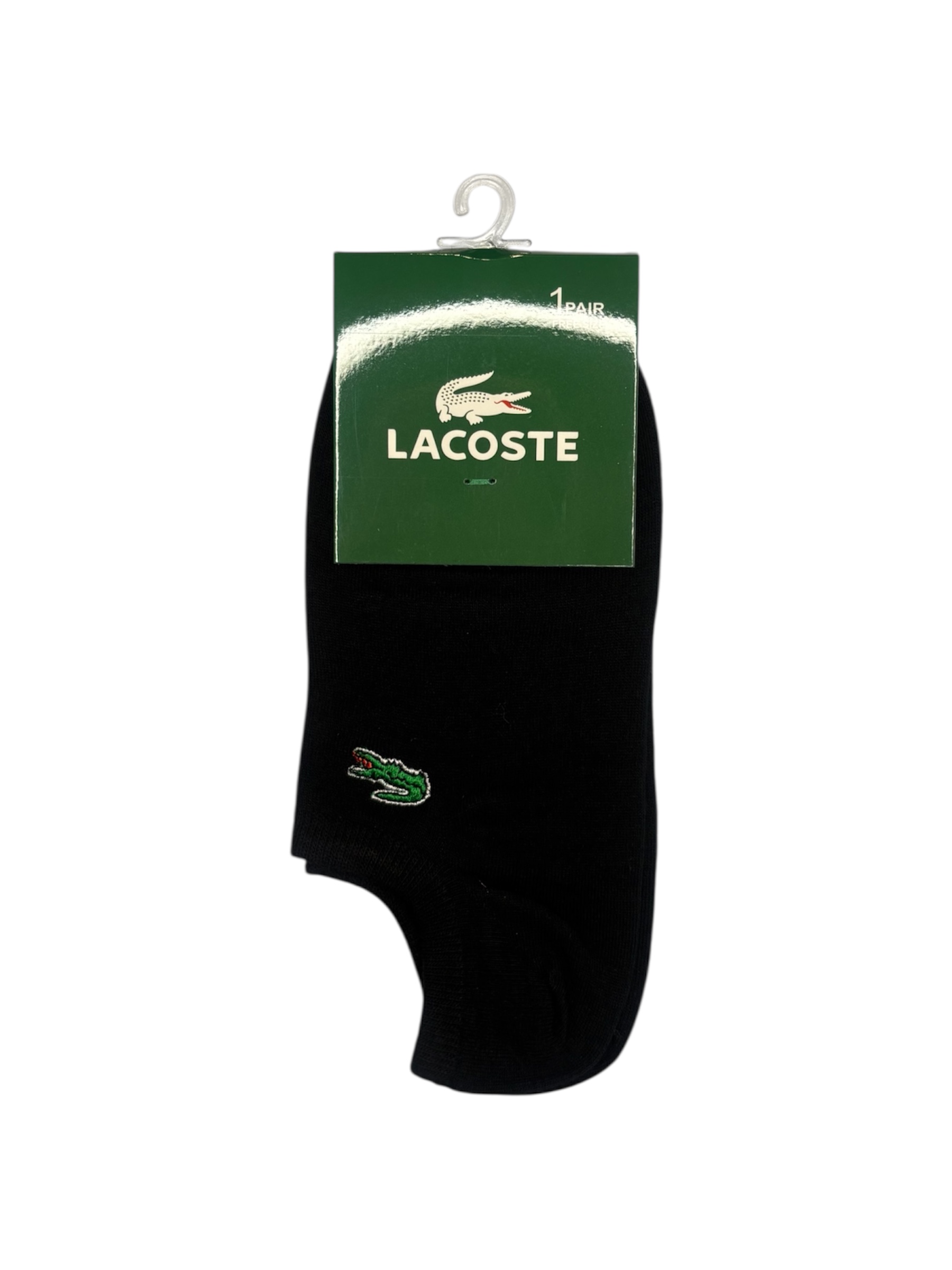 جوراب اسپرت نخ پنبه درجه یک زیرقوزکی مردانه گلدوزی LACOSTE