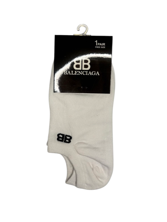 جوراب اسپرت نخ پنبه زیرقوزکی مردانه گلدوزی Balenciaga