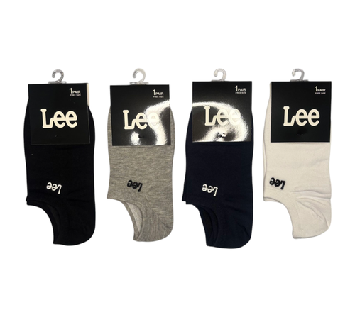جوراب اسپرت نخ پنبه زیرقوزکی مردانه گلدوزی Lee