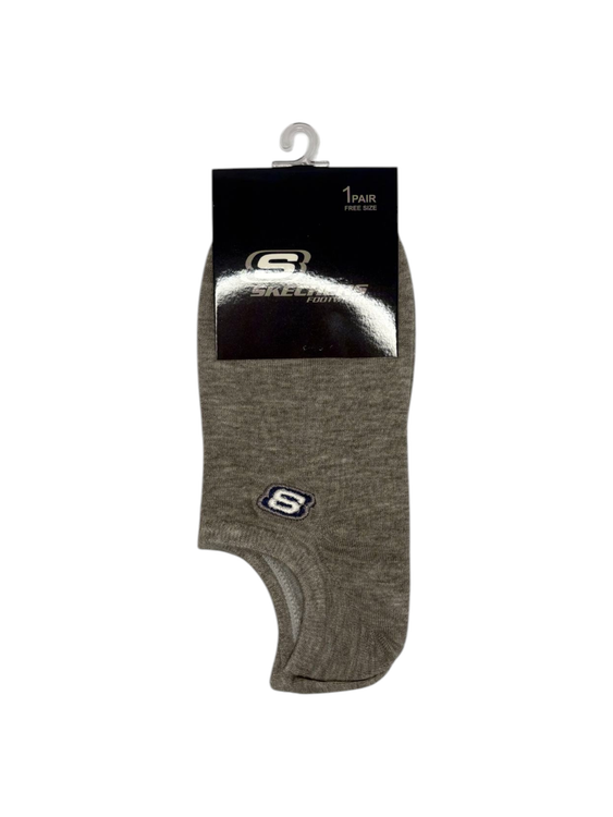 جوراب اسپرت نخ پنبه زیرقوزکی مردانه گلدوزی Skechers