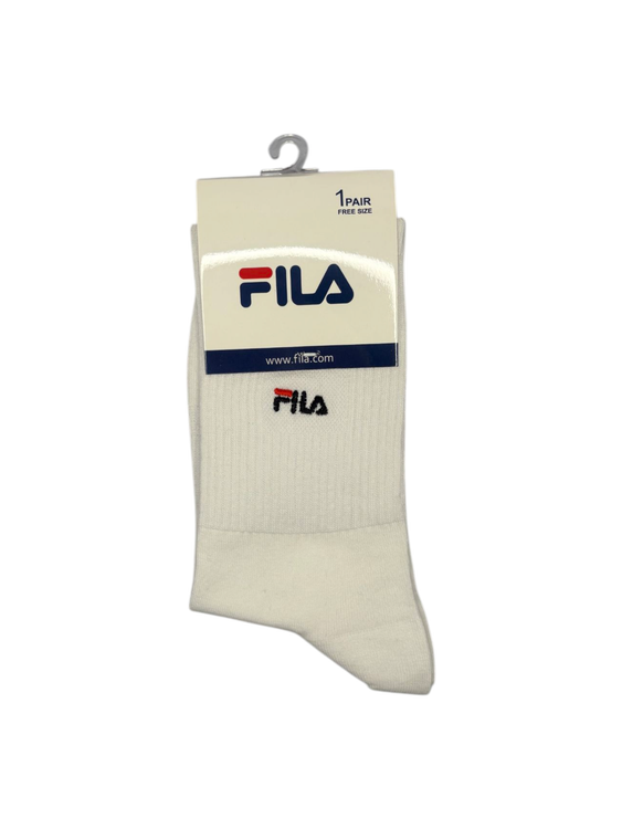 جوراب اسپرت نخ پنبه ساقدار مردانه گلدوزی FILA
