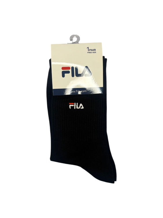 جوراب اسپرت نخ پنبه ساقدار مردانه گلدوزی FILA