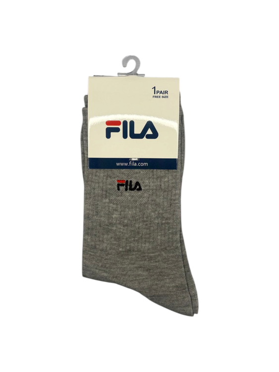 جوراب اسپرت نخ پنبه ساقدار مردانه گلدوزی FILA