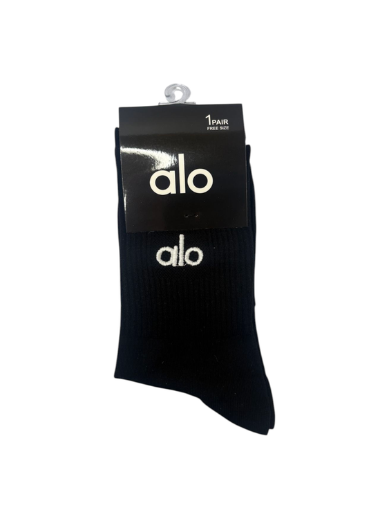 جوراب اسپرت نخ پنبه ساقدار مردانه گلدوزی alo