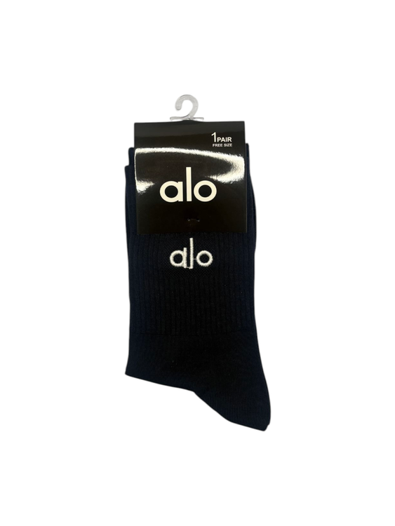 جوراب اسپرت نخ پنبه ساقدار مردانه گلدوزی alo