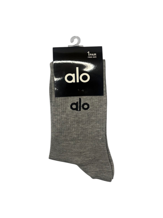 جوراب اسپرت نخ پنبه ساقدار مردانه گلدوزی alo