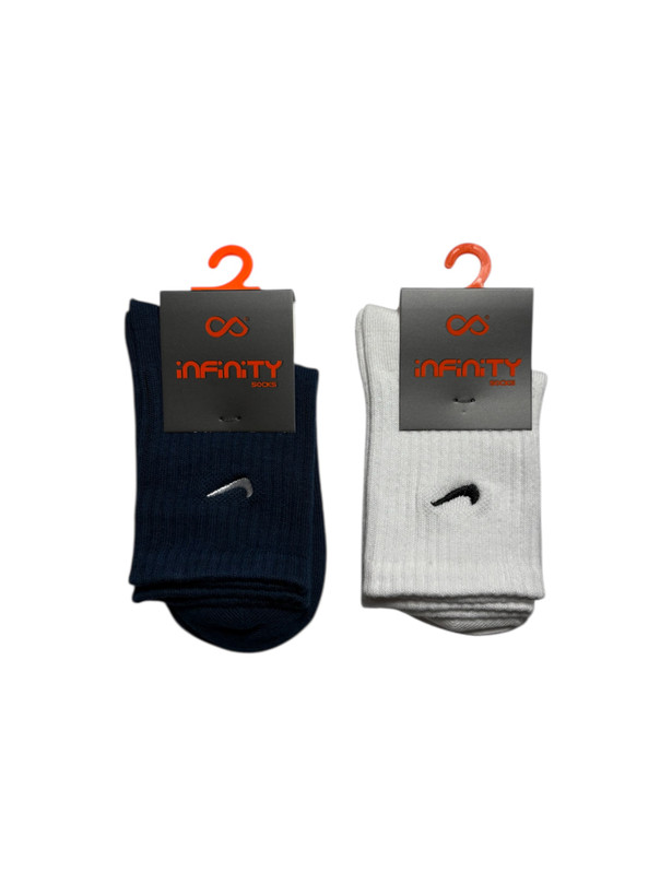 جوراب اسپرت نخ پنبه ساقدار بچگانه گلدوزی Nike