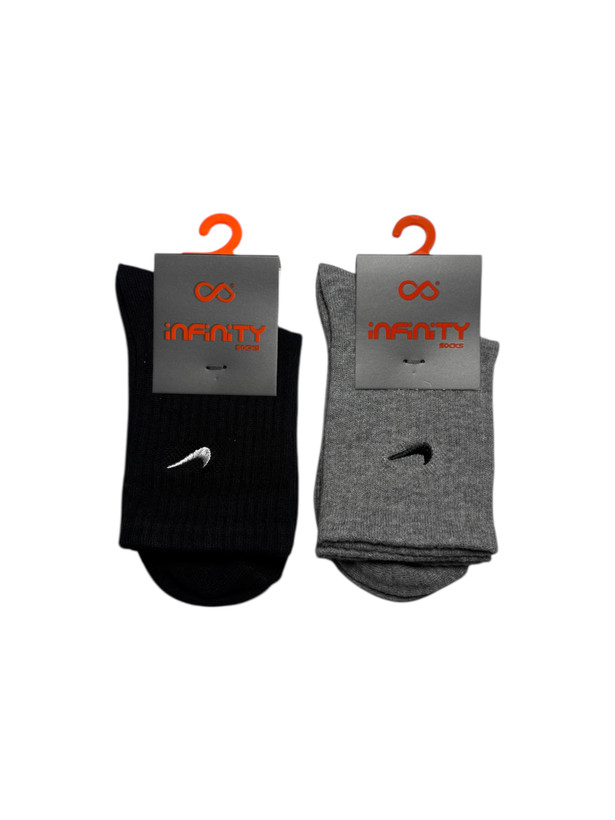 جوراب اسپرت نخ پنبه ساقدار بچگانه گلدوزی Nike
