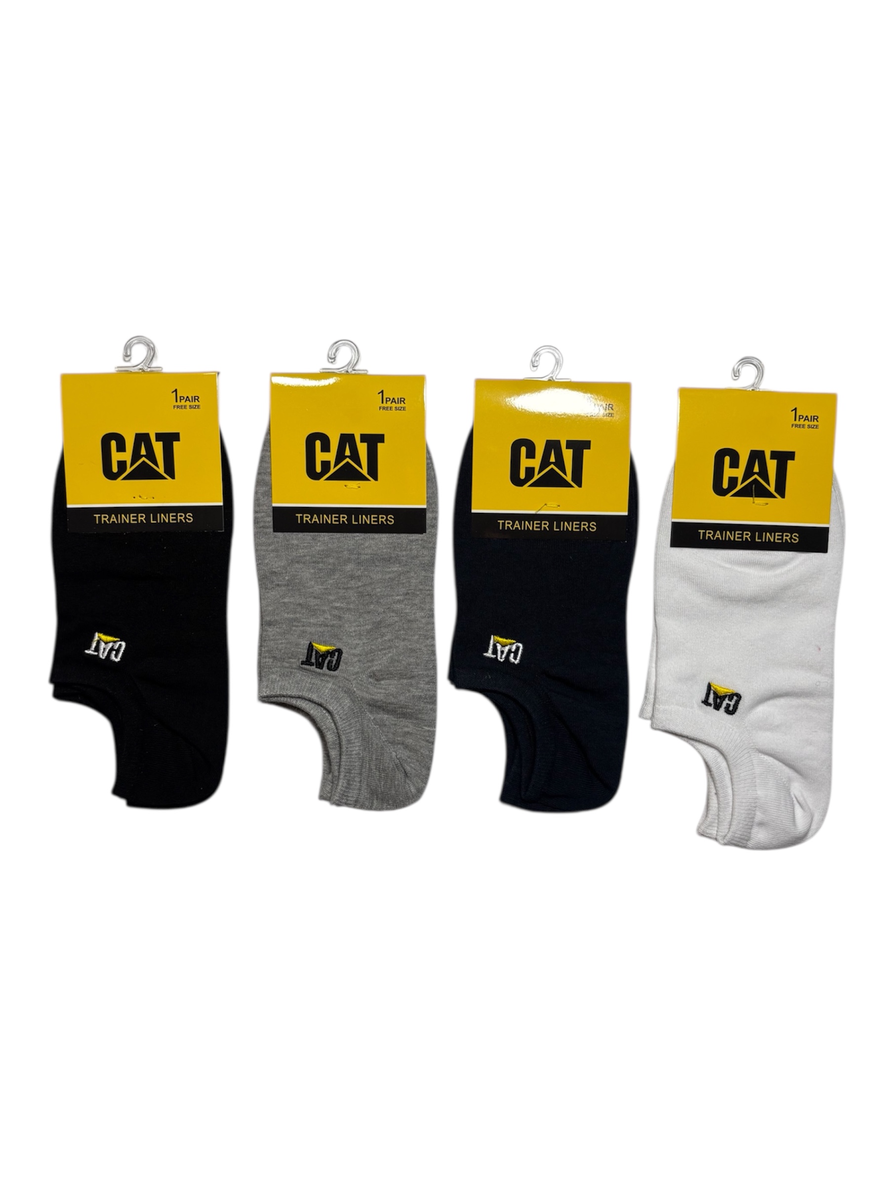 جوراب اسپرت نخ پنبه درجه یک زیرقوزکی مردانه گلدوزی CAT