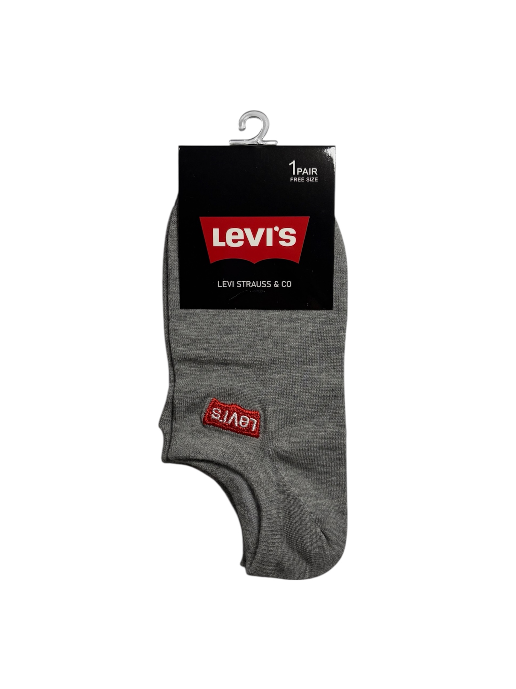 جوراب اسپرت نخ پنبه درجه یک زیرقوزکی مردانه گلدوزی LEVI'S